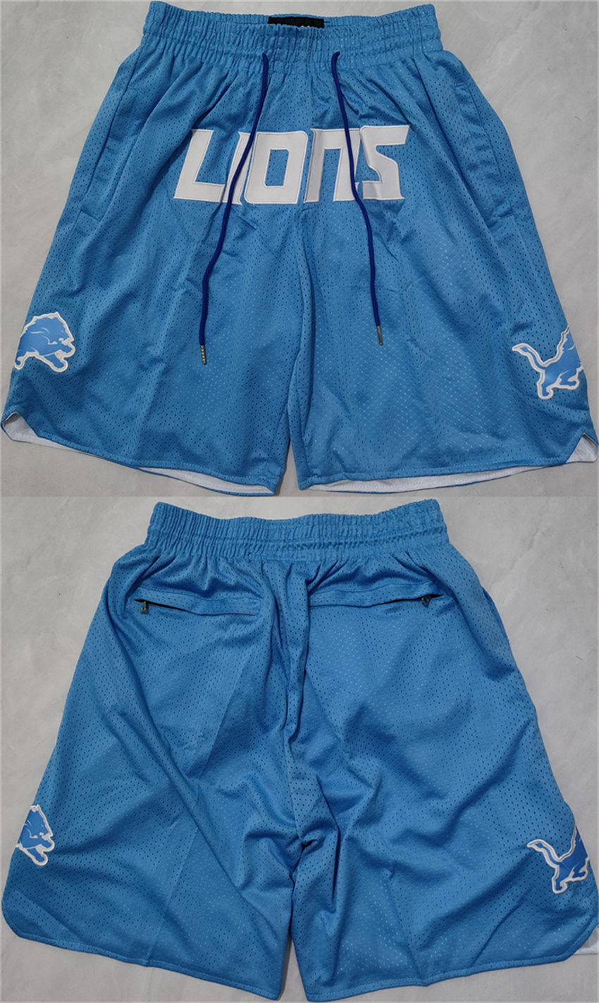 Men's Blue Detroit Lions Shorts